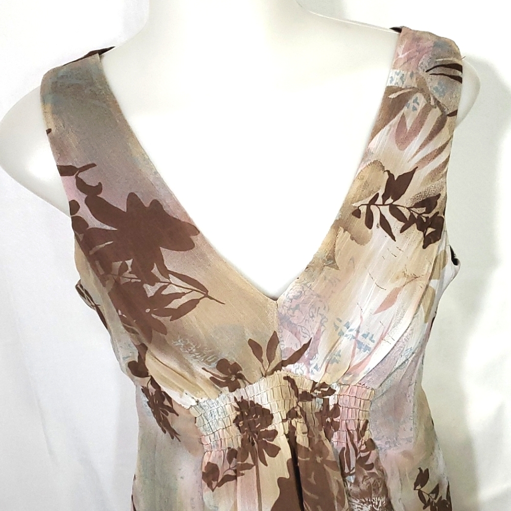 TAILOR Floral Tank Top Tailored Lace Accent size M - Picture 3 of 10